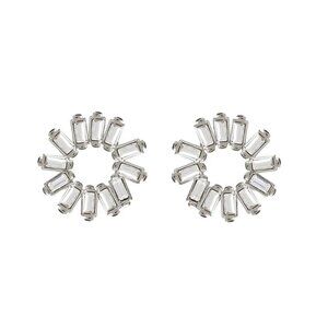 Melissa Lovy Stella Studs in Rhodium (Silver)